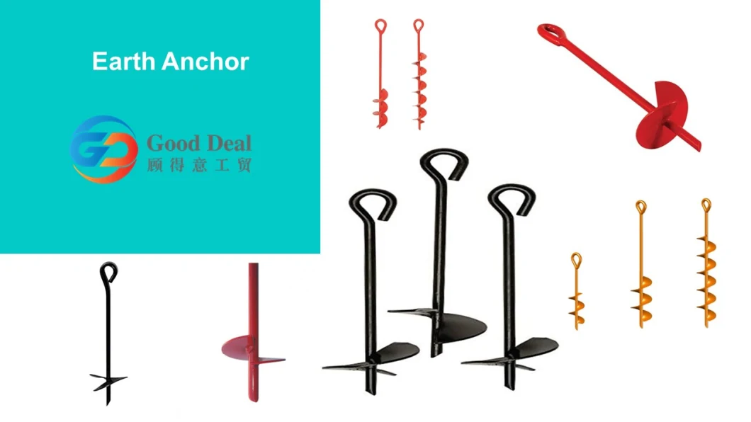 Earth Ground Anchor 15 Inch Heavy Duty Earth Anchors Shelters, Canopies, Tents, Swing