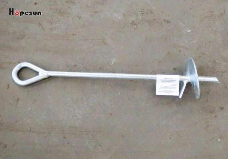 Hot Dipped Galvanized Steel Earth Anchor Ground Anchor