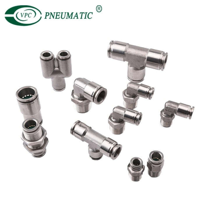 PU Quick Connect Hose Fitting Stainless Steel Air Line Couple Fitting