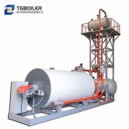 Venda quente direto da fábrica caldeira a gás automática aquecedor de óleo térmico industrial sistema de aquecimento de fluido térmico